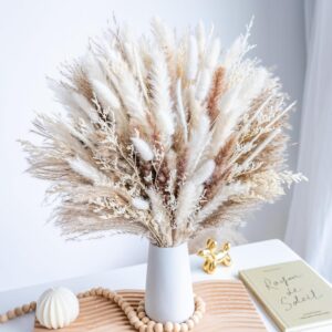natural dried pampas grass arrangement bohemian home