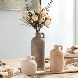 ceramic vase set of 3 bohemian home table decor