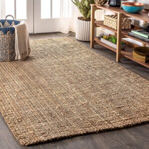 JONATHAN Y chunky jute natural fiber area rug bohemian home