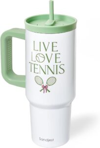 Sandjest "Live Love Tennis" tumbler