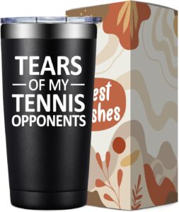 "Tear of the People I Beat at Tennis" tumbler