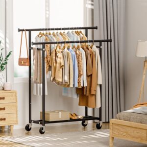 Free-standing clothes rack