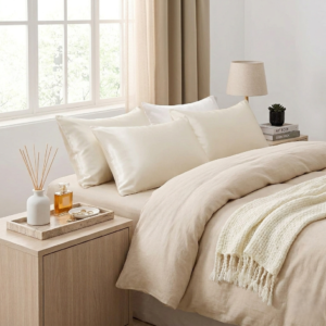 Refreshed minimalist bedroom