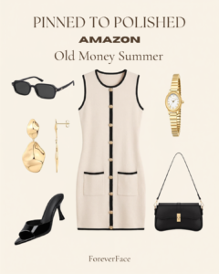 Old Money Summer outfit for women over 40