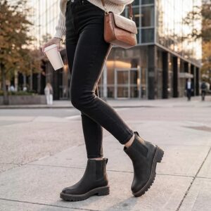 Brown ankle boots for women over 40