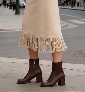 Slip-on platform Chelsea ankle boots, an easy everyday fall boot for women over 40