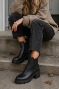 Tall knee-high riding boots, a classic fall boot