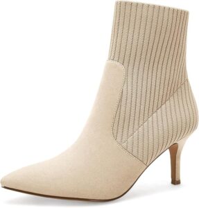 Western-style faux-suede cowboy boots for fall