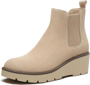 Comfortable brown knee-high boots for fall