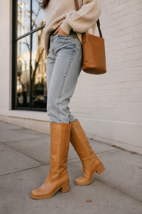 Waterproof lug-sole Chelsea rain boots for women over 40