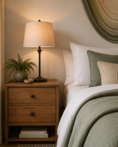 Lolley modern metal table lamps, a cordless bedside lighting set
