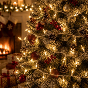 Warm white Christmas lights for a quiet luxury tree